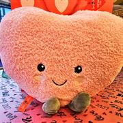 heart shape plush cushion